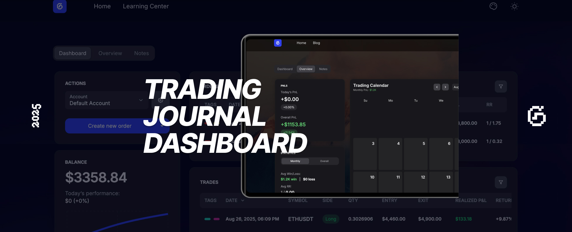 Trading Journal Dashboard: Track and Analyze Your Trades